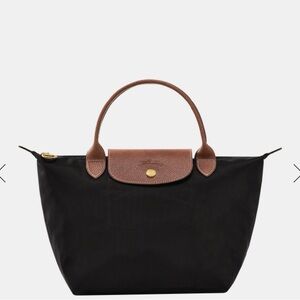 LE PLIAGE ORIGINAL Small Longchamp handbag. Canvas tote with two inside pockets.